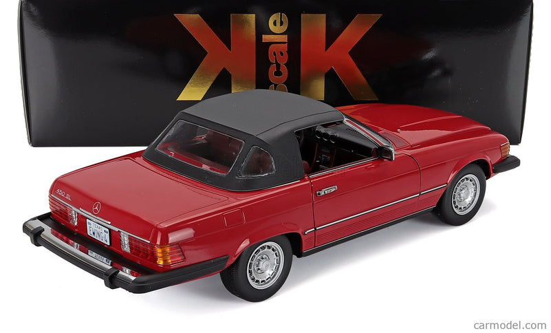 Mercedes Benz SL-Class 450SL (R107) Cabriolet USA Version 1979 1:12 KK Scale červená