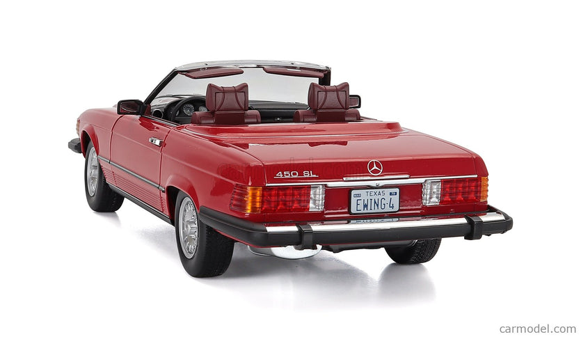 Mercedes Benz SL-Class 450SL (R107) Cabriolet USA Version 1979 1:12 KK Scale červená