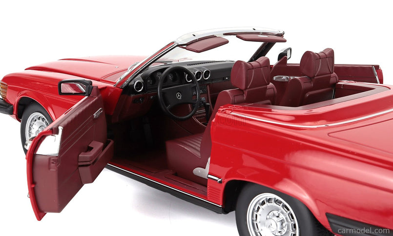 Mercedes Benz SL-Class 450SL (R107) Cabriolet USA Version 1979 1:12 KK Scale červená