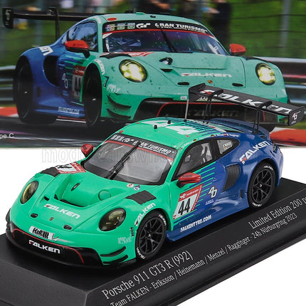 PORSCHE | 911 992 GT3 R TEAM FALKEN MOTORSPORTS N 44 24h NURBURGRING 2023 JOEL ERIKSSON - TIM HEINEMANN - NICO MENZEL - MARTIN RAGGINGER | GREEN BLUE