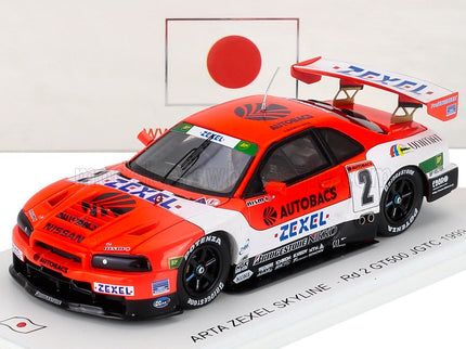 NISSAN | SKYLINE GT-R (R34) TEAM ARTA ZEXEL N 2 Rd.2 GT500 JGTC 1999 AGURI SUZUKI - ARMIN HAHNE | RED WHITE