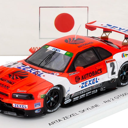 NISSAN | SKYLINE GT-R (R34) TEAM ARTA ZEXEL N 2 Rd.2 GT500 JGTC 1999 AGURI SUZUKI - ARMIN HAHNE | RED WHITE