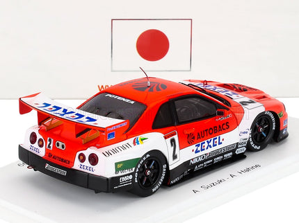 NISSAN | SKYLINE GT-R (R34) TEAM ARTA ZEXEL N 2 Rd.2 GT500 JGTC 1999 AGURI SUZUKI - ARMIN HAHNE | RED WHITE