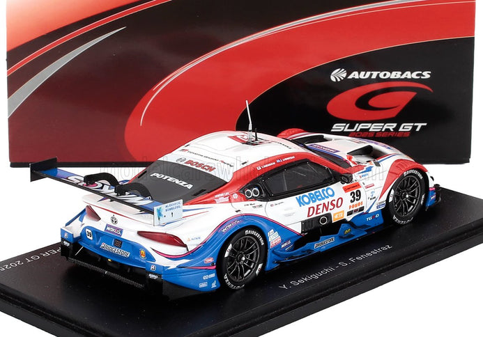 TOYOTA | SUPRA GR TEAM DENSO KOBELCO SARD N 39 GT500 CLASS SUPER GT 2025 YUHI SEKIGUCHI - SASHA FENESTRAZ | WHITE RED BLUE