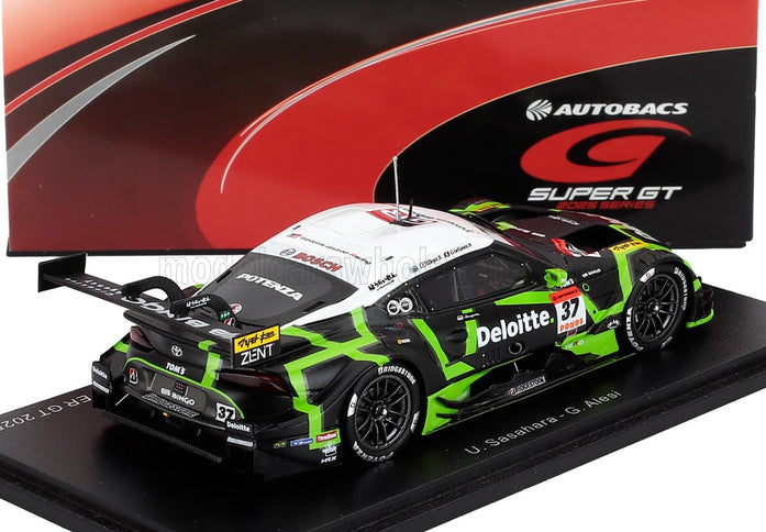 TOYOTA | SUPRA GR TEAM TGR DELOITTE TOM'S N 37 GT500 CLASS SUPER GT 2025 UKYO SASAHARA - GIULIANO ALESI | GREEN BLACK WHITE