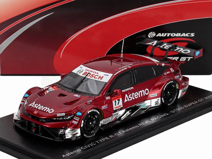 HONDA | CIVIC TYPE R-GT TEAM ASTEMO REAL RACING N 17 GT500 CLASS SUPER GT 2025 KOUDAI TSUKAKOSHI - SYUN KOIDE | RED