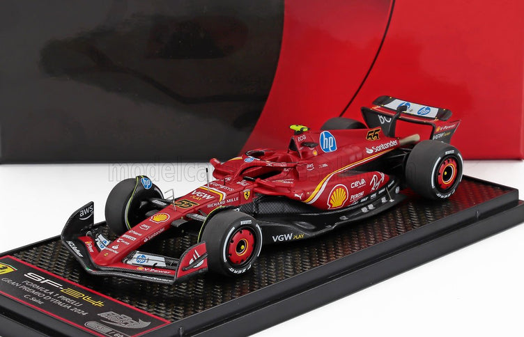 FERRARI | F1  SF-24 TEAM SCUDERIA FERRARI N 55 4th MONZA GP 2024 CARLOS SAINZ | RED BLACK