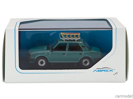 Skoda 120L 1984 With Snow Sledge - Con Slittino 1:42 Abrex tyrkysová