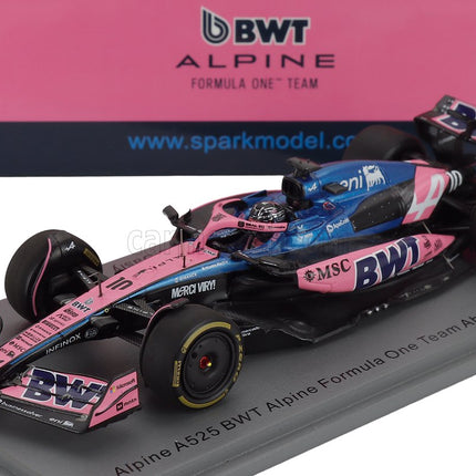 Alpine F1 A525 Team Bwt Alpine N°10 Abu Dhabi GP 2025 Pierre Gasly 1:43 Spark Model čierna modrá ružová