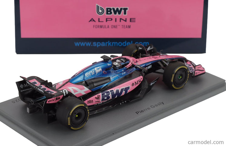 Alpine F1 A525 Team Bwt Alpine N°10 Abu Dhabi GP 2025 Pierre Gasly 1:43 Spark Model čierna modrá ružová