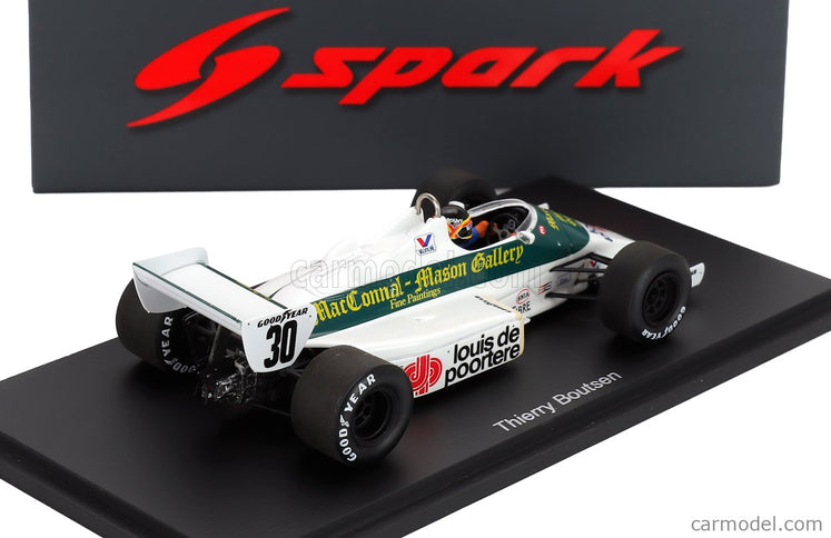 Arrows F1 A6 N°30 Europe GP 1983 Thierry Boutsen 1:43 Spark Model biela zelená