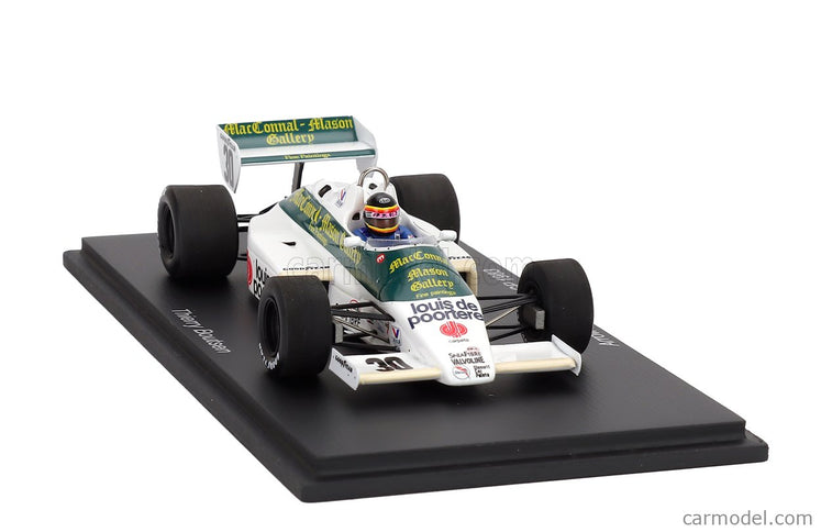 Arrows F1 A6 N°30 Europe GP 1983 Thierry Boutsen 1:43 Spark Model biela zelená