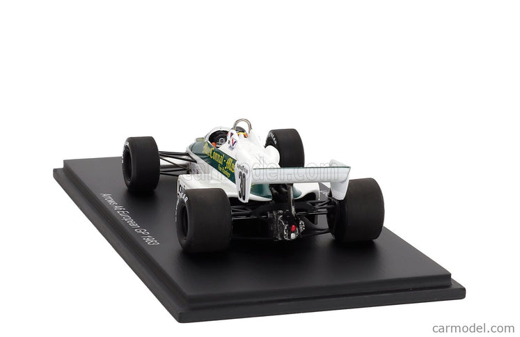 Arrows F1 A6 N°30 Europe GP 1983 Thierry Boutsen 1:43 Spark Model biela zelená