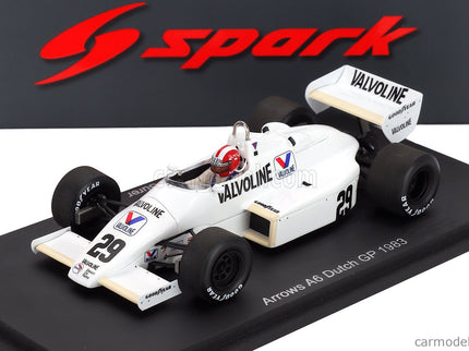 Arrows F1 A6 N°29 Holland GP 1983 Marc Surer 1:43 Spark Model biela