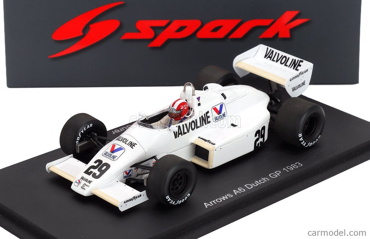 Arrows F1 A6 N°29 Holland GP 1983 Marc Surer 1:43 Spark Model biela