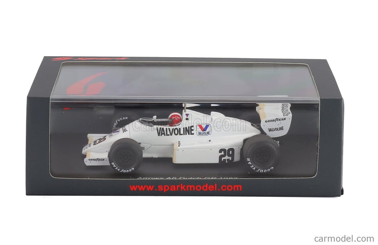 Arrows F1 A6 N°29 Holland GP 1983 Marc Surer 1:43 Spark Model biela