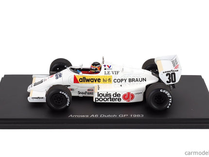Arrows F1 A6 N°30 Holland GP 1983 Thierry Boutsen 1:43 Spark Model biela