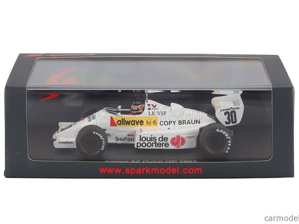 Arrows F1 A6 N°30 Holland GP 1983 Thierry Boutsen 1:43 Spark Model biela