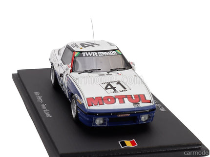 Mazda RX-7 Team Motul TWR N°41 24h Spa 1981 Pete Lovett - Win Percy 1:43 Spark Model biela modrá