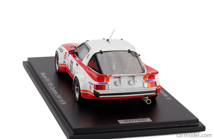 Mazda RX-7 N°77 24h Daytona 1979 Walt Bohren - Amos Johnson - Roger Mandeville 1:43 Spark Model biela červená