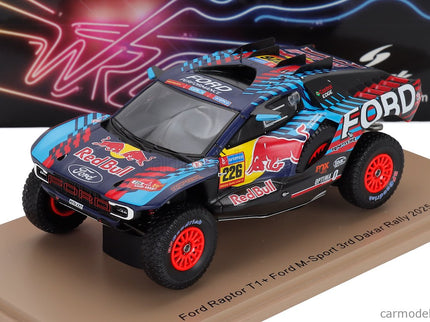Ford Raptor T1+ Pick-UP Team Ford M-Sport N°226 3. Miesto Rally Dakar 2025 Mattias Ekstrom - Emil Bergkvist 1:43 Spark Model rôzne farby