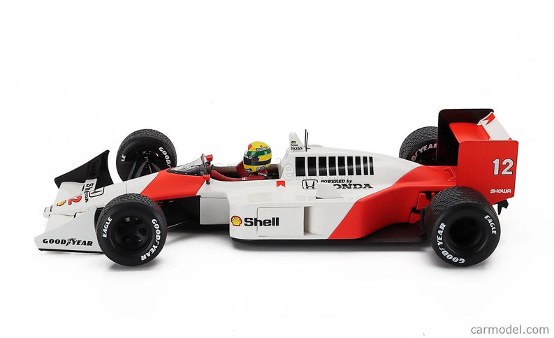 Mclaren F1 MP4/4 Honda N°12 Majster Sveta Víťaz British GP 1988 Ayrton Senna 1:18 Werk83 červená biela
