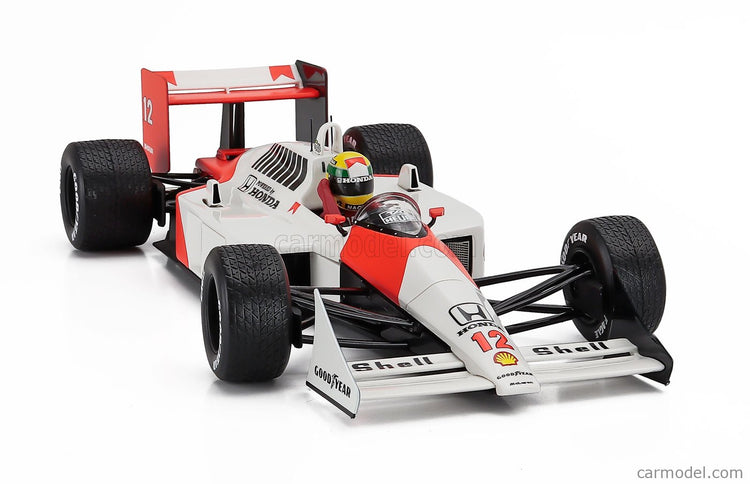Mclaren F1 MP4/4 Honda N°12 Majster Sveta Víťaz British GP 1988 Ayrton Senna 1:18 Werk83 červená biela