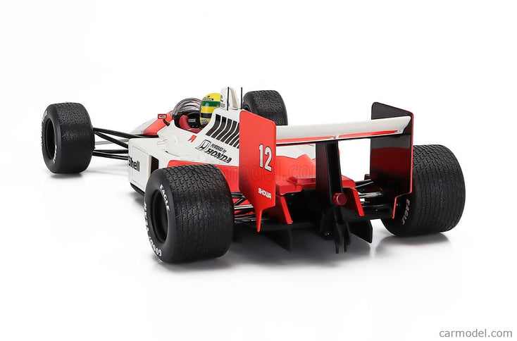 Mclaren F1 MP4/4 Honda N°12 Majster Sveta Víťaz British GP 1988 Ayrton Senna 1:18 Werk83 červená biela