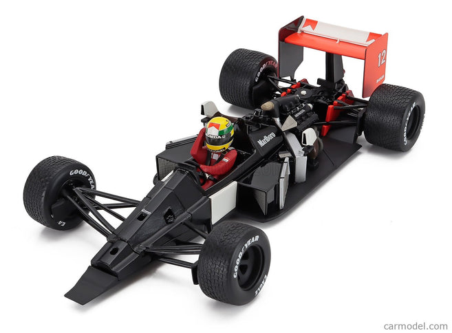 Mclaren F1 MP4/4 Honda N°12 Majster Sveta Víťaz British GP 1988 Ayrton Senna 1:18 Werk83 červená biela