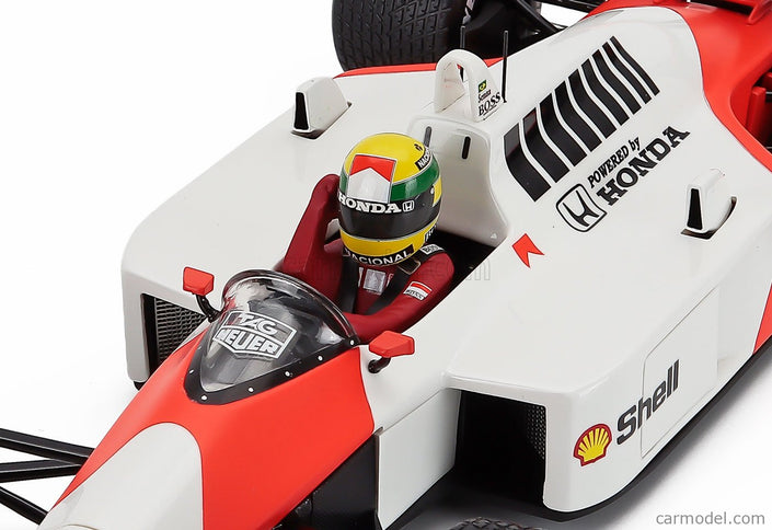 Mclaren F1 MP4/4 Honda N°12 Majster Sveta Víťaz British GP 1988 Ayrton Senna 1:18 Werk83 červená biela