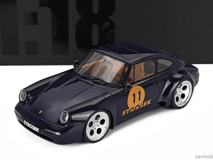 Porsche 911 964 N°11 Strosek Coupe 2024 1:18 GT Spirit modrá
