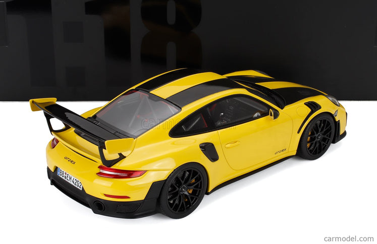 Porsche 911 991-2 GT2 RS Coupe Nurburgring Lap Record (6 Minutes 47.3 Seconds) 2017 1:18 GT Spirit žltá čierna