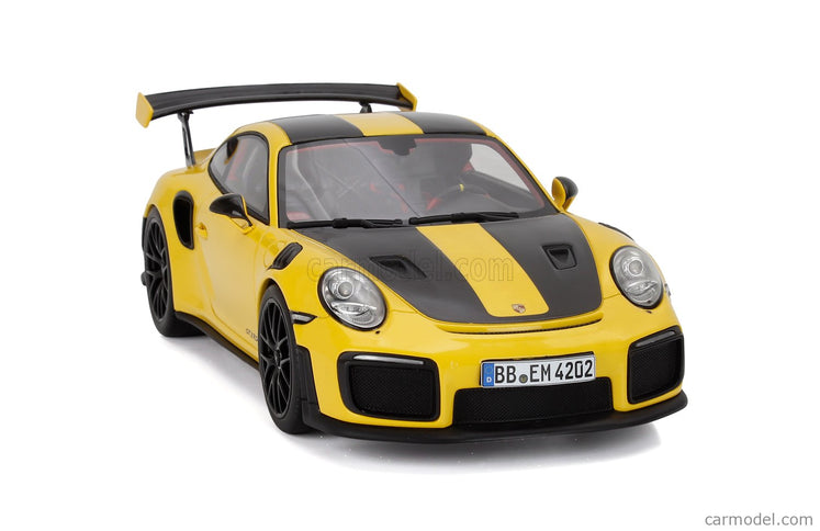 Porsche 911 991-2 GT2 RS Coupe Nurburgring Lap Record (6 Minutes 47.3 Seconds) 2017 1:18 GT Spirit žltá čierna