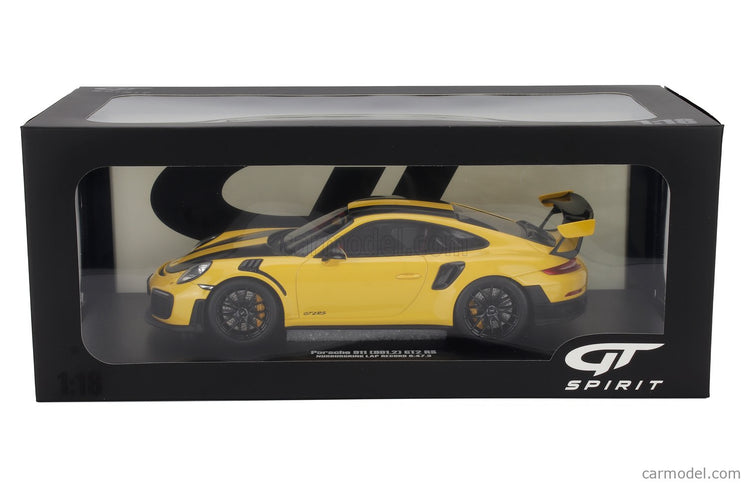 Porsche 911 991-2 GT2 RS Coupe Nurburgring Lap Record (6 Minutes 47.3 Seconds) 2017 1:18 GT Spirit žltá čierna