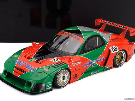 Mazda RX-7 (FD3S) LB Works Super Silhouette 787B N°55 Livery 2024 1:18 GT Spirit oranžová zelená