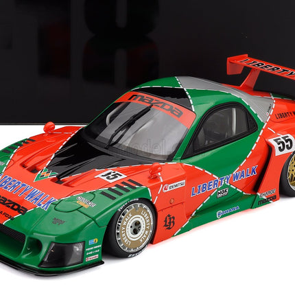 Mazda RX-7 (FD3S) LB Works Super Silhouette 787B N°55 Livery 2024 1:18 GT Spirit oranžová zelená