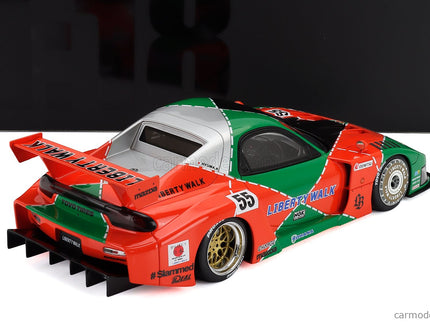 Mazda RX-7 (FD3S) LB Works Super Silhouette 787B N°55 Livery 2024 1:18 GT Spirit oranžová zelená