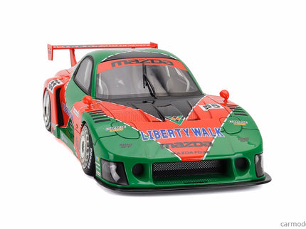 Mazda RX-7 (FD3S) LB Works Super Silhouette 787B N°55 Livery 2024 1:18 GT Spirit oranžová zelená