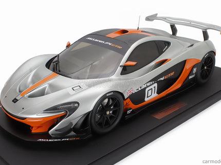 Mclaren P1 GTR Pebble Beach 2015 1:8 GT Spirit sivá oranžová