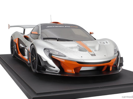 Mclaren P1 GTR Pebble Beach 2015 1:8 GT Spirit sivá oranžová