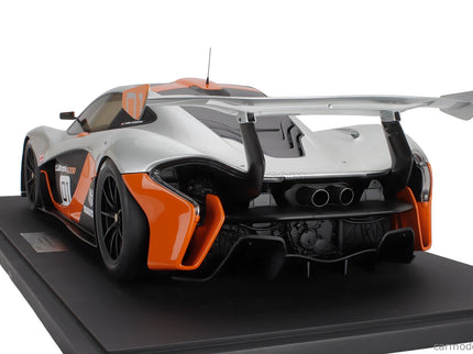 Mclaren P1 GTR Pebble Beach 2015 1:8 GT Spirit sivá oranžová