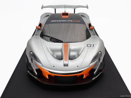Mclaren P1 GTR Pebble Beach 2015 1:8 GT Spirit sivá oranžová