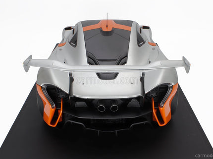 Mclaren P1 GTR Pebble Beach 2015 1:8 GT Spirit sivá oranžová