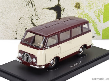 Skoda 979-I Minibus Prototype Czech Republic 1956 1:43 Autocult slonovinová Dark červená
