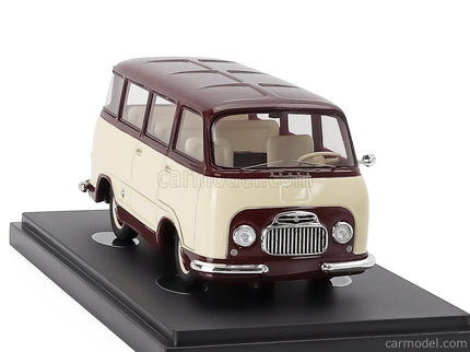 Skoda 979-I Minibus Prototype Czech Republic 1956 1:43 Autocult slonovinová Dark červená