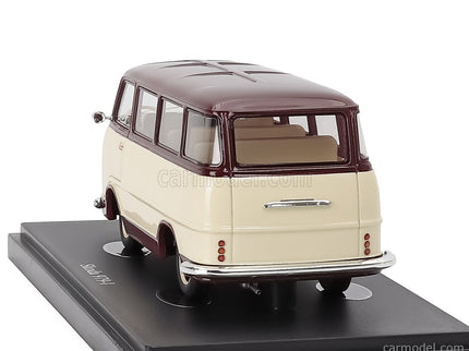 Skoda 979-I Minibus Prototype Czech Republic 1956 1:43 Autocult slonovinová Dark červená