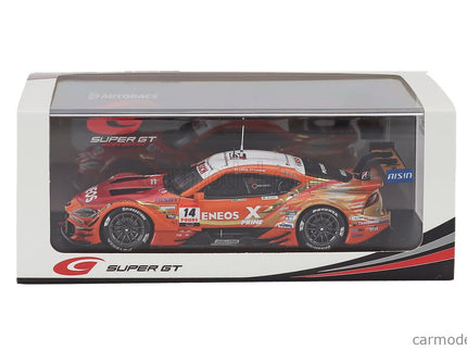 Toyota GR Supra Team Eneos Rookie N°14 GT500 Class Super GT 2025 Kazuya Oshima - Nirei Fukuzumi 1:43 Spark Model oranžová červená biela