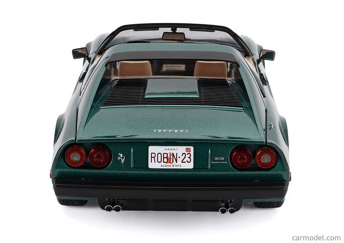 Ferrari 308 GTS Quattrovalvole USA Version 1982 1:12 KK Scale zelená metalická