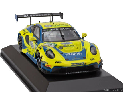 Porsche 911 992 GT3 R Team Joos BY Racemotion N°91 Adac GT Masters 2023 Finn Gehrsitz - Sven Muller 1:43 Minichamps žltá modrá