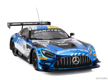 Mercedes Benz AMG GT3 EVO Team Akkodis Asp N°88 Champion Gtwc Sezóna 2023 Raffaele Marciello - Timur Boguslavskiy - Jules Gounon 1:18 IXO Models modrá biela čierna